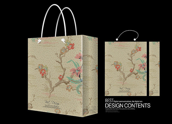 礼赠的艺术 精美礼品袋与花卉的完美结合